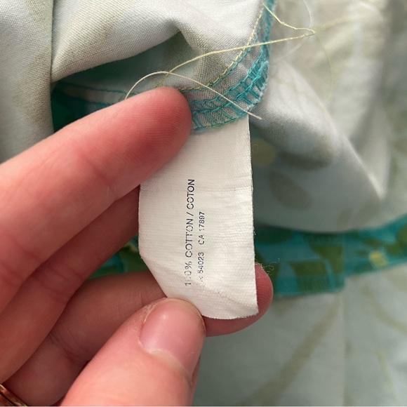 Baby GAP toddler‎ girl’s blue green floral button casual dress summer spring 2T - Picture 7 of 8